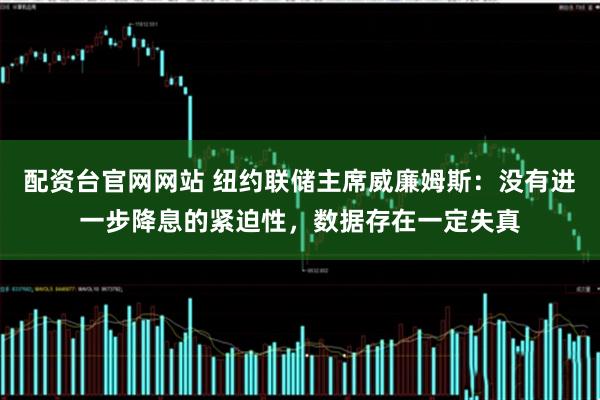 配资台官网网站 纽约联储主席威廉姆斯：没有进一步降息的紧迫性，数据存在一定失真